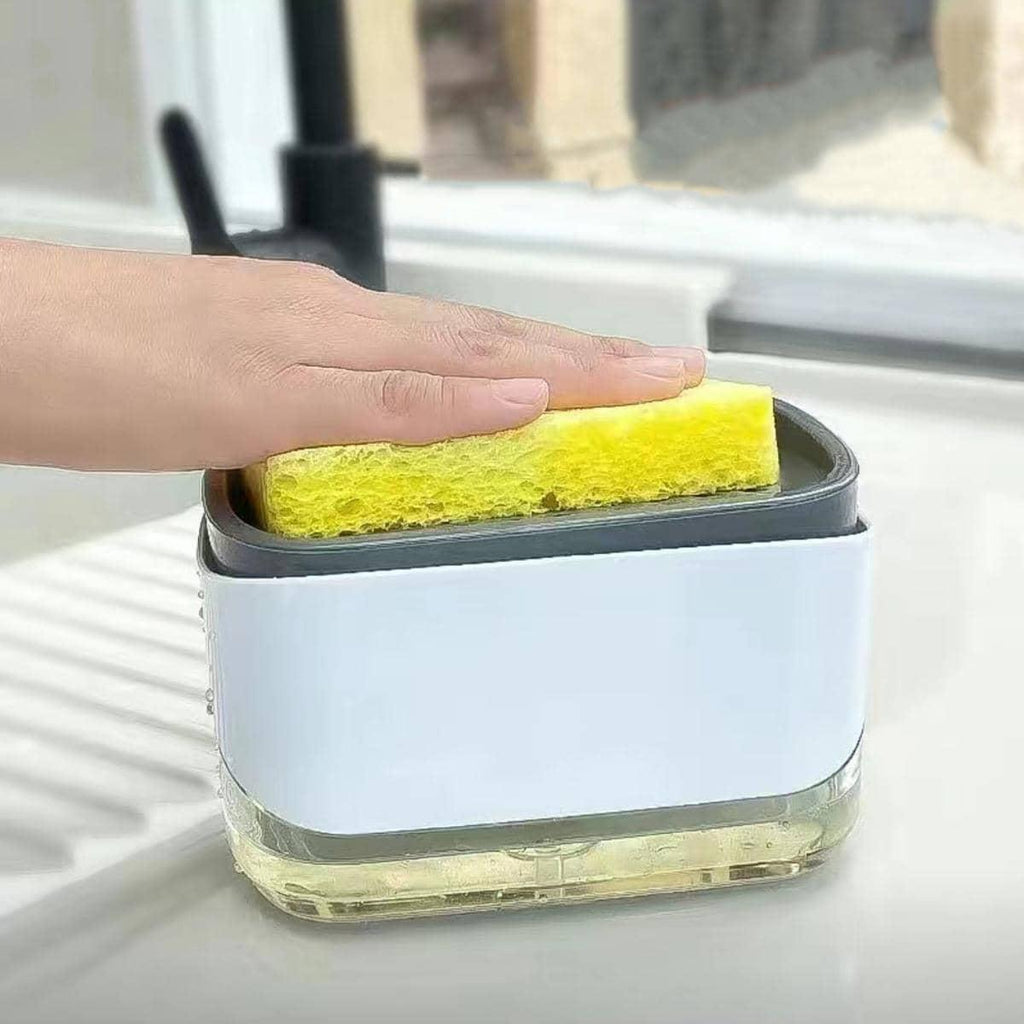 2-in-1 Soap Dispenser & Sponge Holder