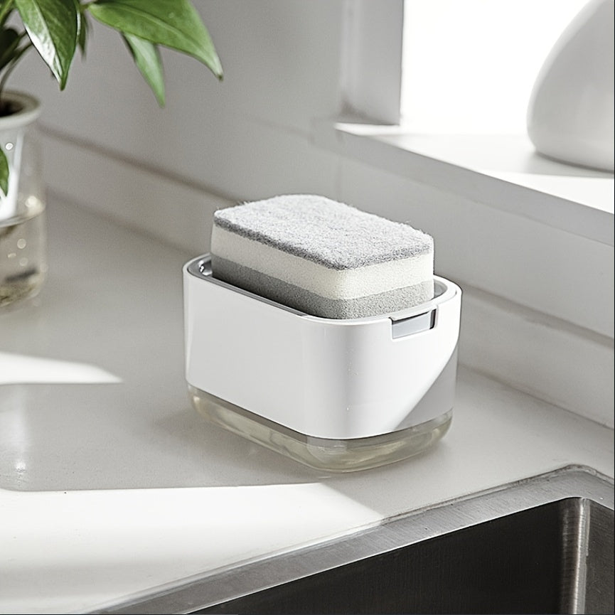 2-in-1 Soap Dispenser & Sponge Holder