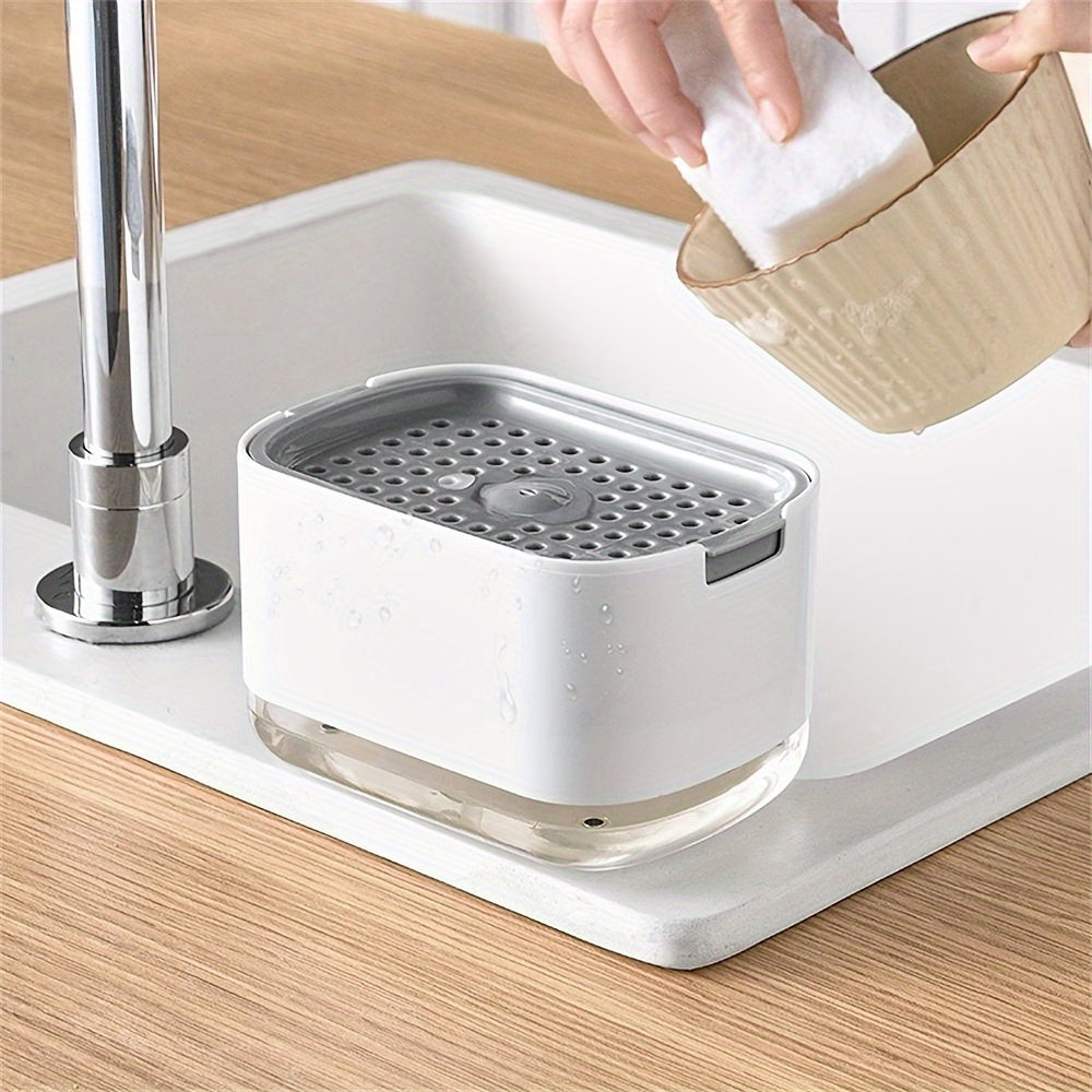 2-in-1 Soap Dispenser & Sponge Holder