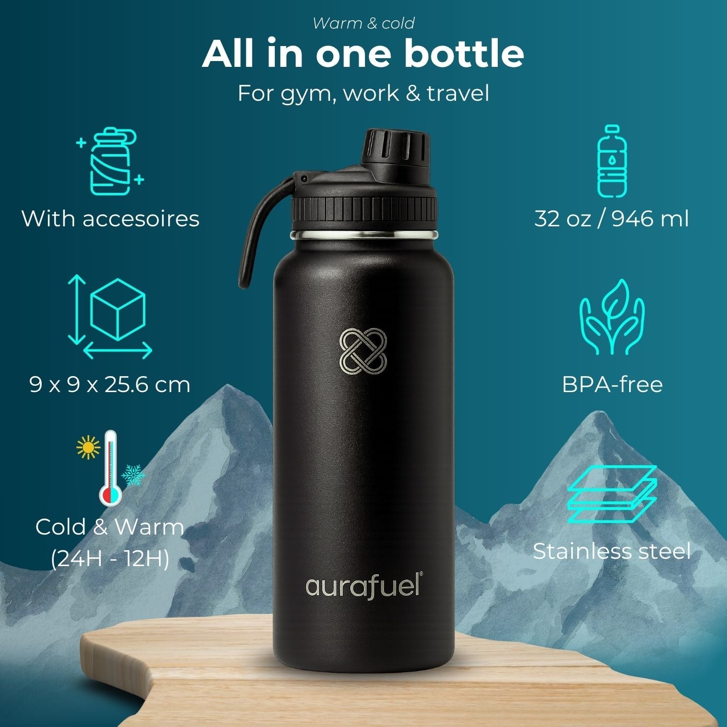 Sleek Stainless Steel Drink Bottle