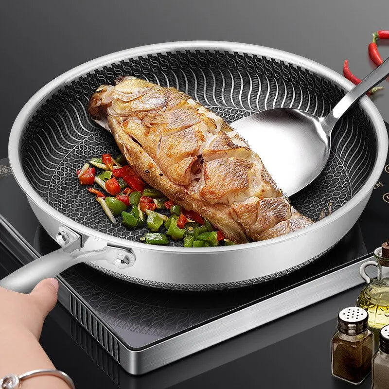 Honeycomb Nonstick Stainless Steel Skillet