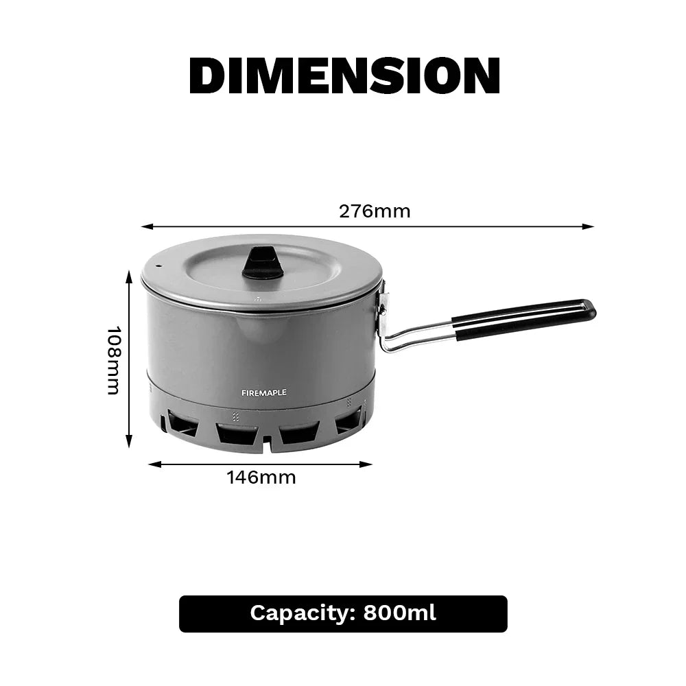 Ultralight Camping Cookware Pot
