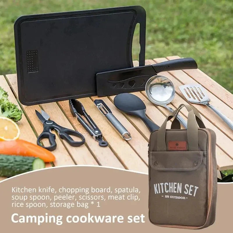 8-Piece Outdoor Camping Cookware Set