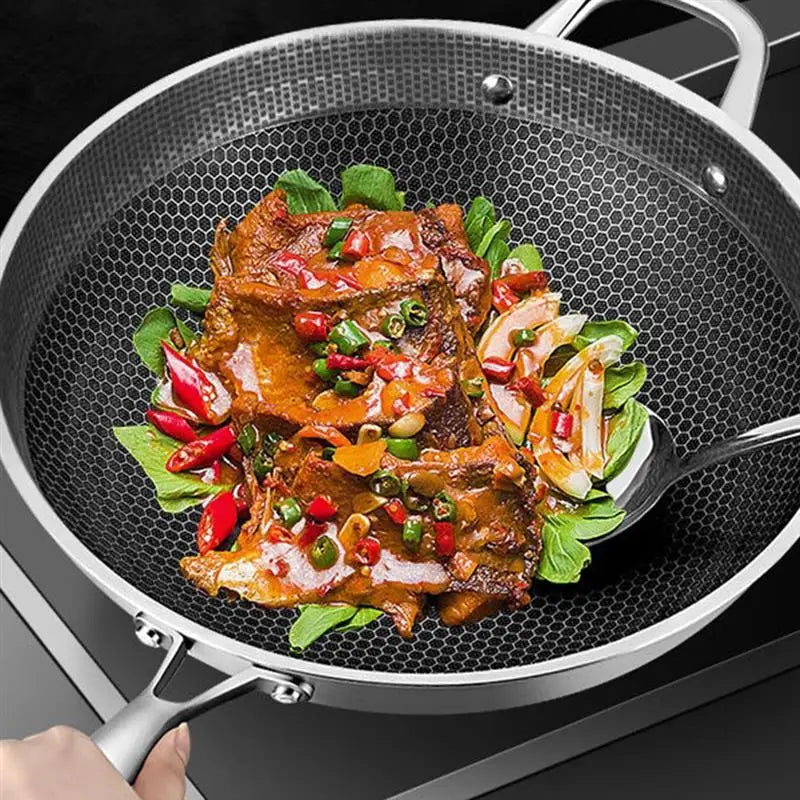 Honeycomb Nonstick Stainless Steel Skillet