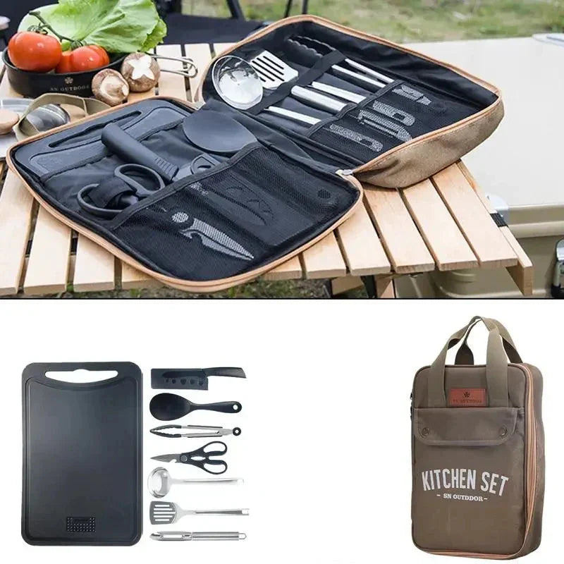 8-Piece Outdoor Camping Cookware Set