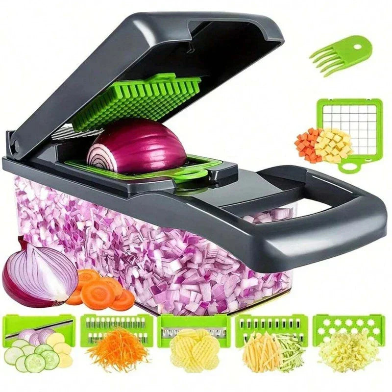 16-Piece Multifunctional Veggie Chopper Set