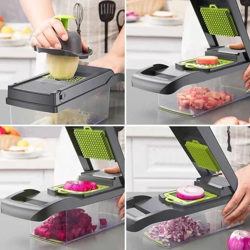 16-Piece Multifunctional Veggie Chopper Set