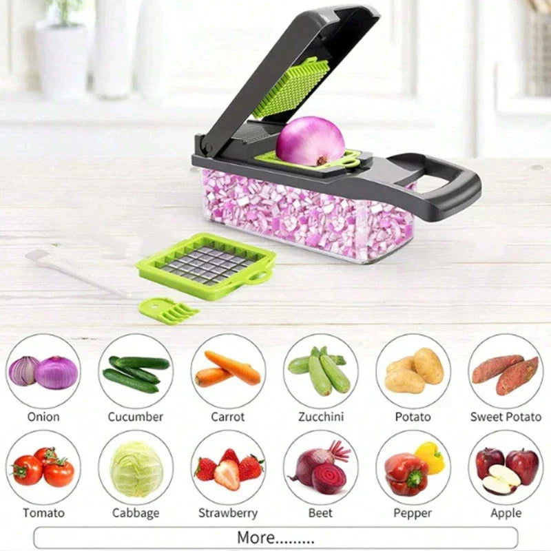 16-Piece Multifunctional Veggie Chopper Set
