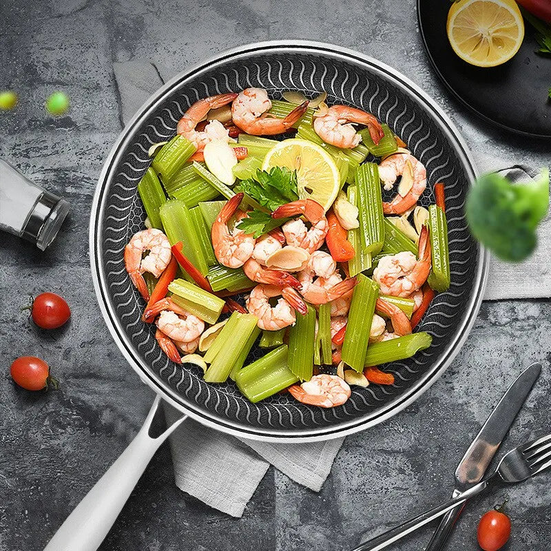 Honeycomb Nonstick Stainless Steel Skillet
